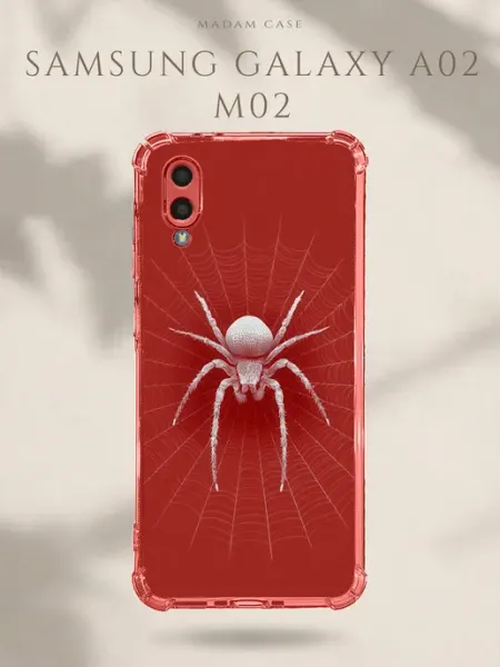 Чехол на Samsung Galaxy A02 Паук Madam Case