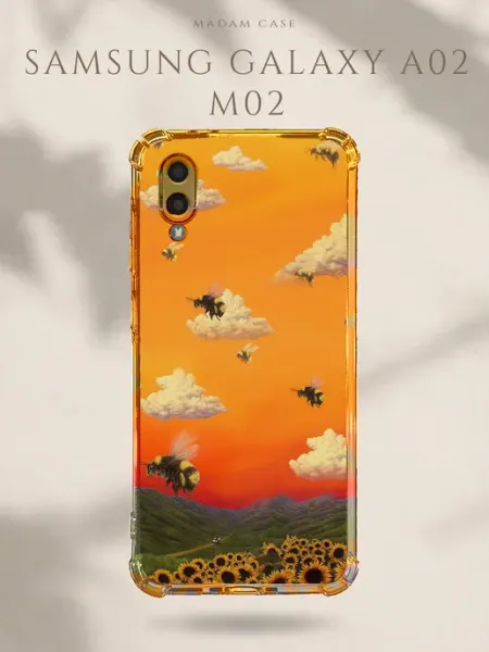 Чехол на Samsung Galaxy A02 Пчелки Madam Case