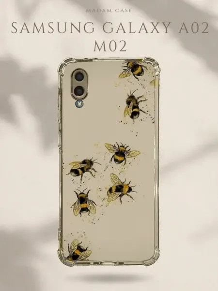Чехол на Samsung Galaxy A02 Пчелы Madam Case