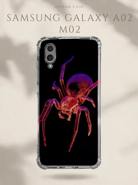 Чехол на Samsung Galaxy A02 Тарантул Madam Case