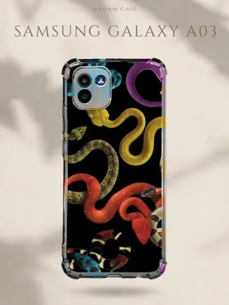Чехол на Samsung Galaxy A03 Змеи Madam Case