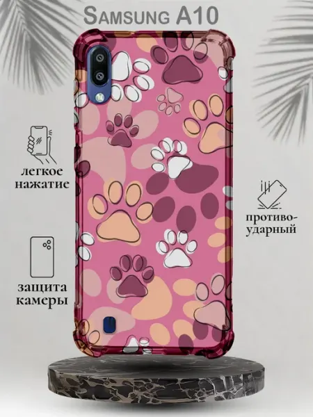 Чехол на Samsung A10 с принтом Лапки SteepCase