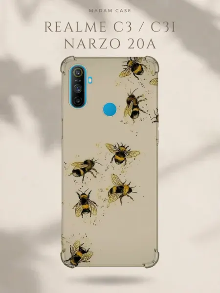 Чехол на Realme C3 Пчелы Madam Case
