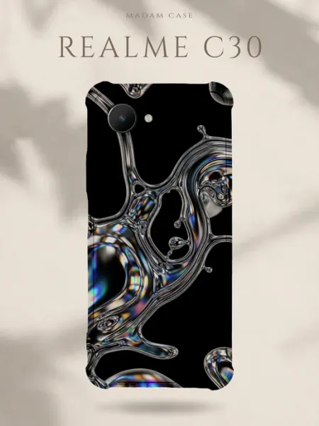 Чехол на Realme C30 Металлик Madam Case