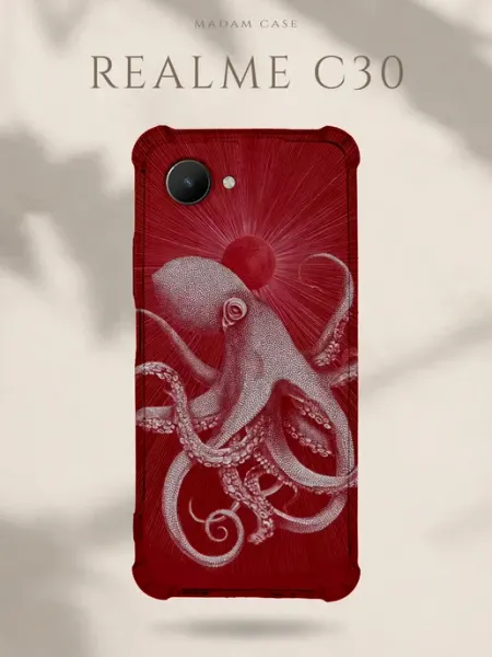 Чехол на Realme C30 Осьминог Madam Case