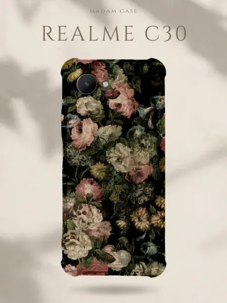 Чехол на Realme C30 Цветы Madam Case