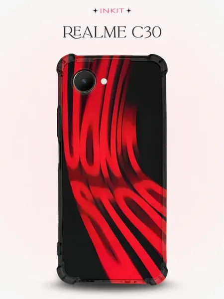 Чехол на Realme C30 Надпись INKIT