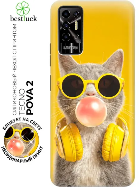 Чехол на Pova 2 с котиком TECNO