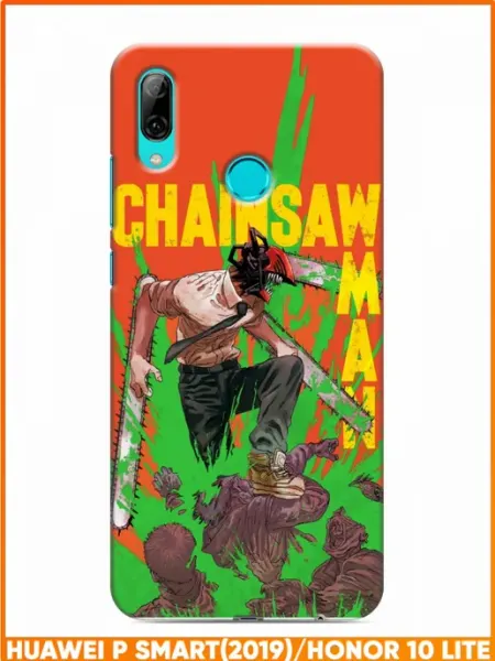 Чехол на Huawei P Smart (2019) с принтом Аниме Бензопила Case Face
