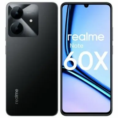 6,74" Смартфон realme Note 60x 3/64 ГБ (60X) 2024, черный