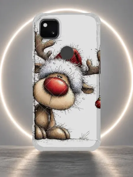Чехол на Pixel 4A с принтом новый год NastishkaCase