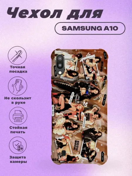 Чехол на Samsung A10 с принтом kpop коллаж PRINTberries