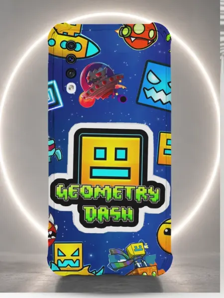 Чехол на Samsung A50 с принтом geometry dash NastishkaCase