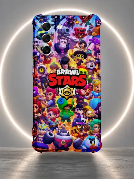 Чехол на Samsung S21 FE с принтом brawl stars NastishkaCase