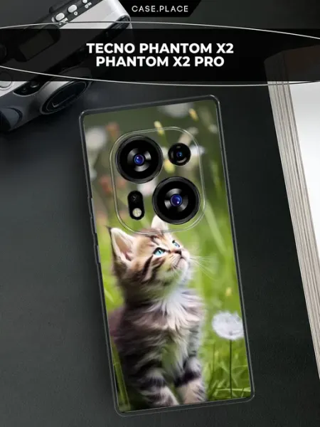 Чехол на Phantom X2 Phantom X2 Pro кот TECNO