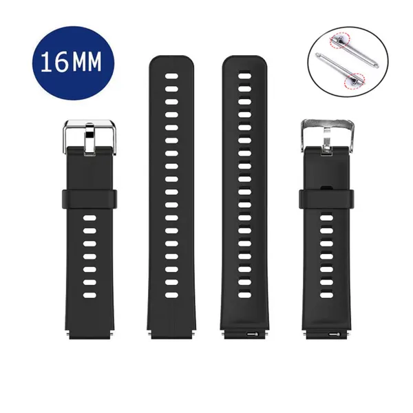 Ремешок силиконовый для HUAWEI TalkBand B6 универсальный 16MM черный