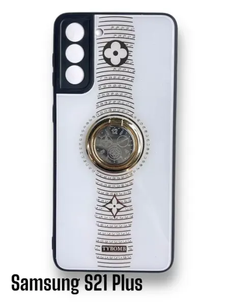 На Samsung s21 plus накладка на Самсунг s21+ чехол с кольцом