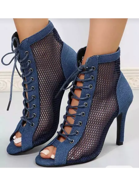 Perfect heels Хилсы для танцев джинсовые