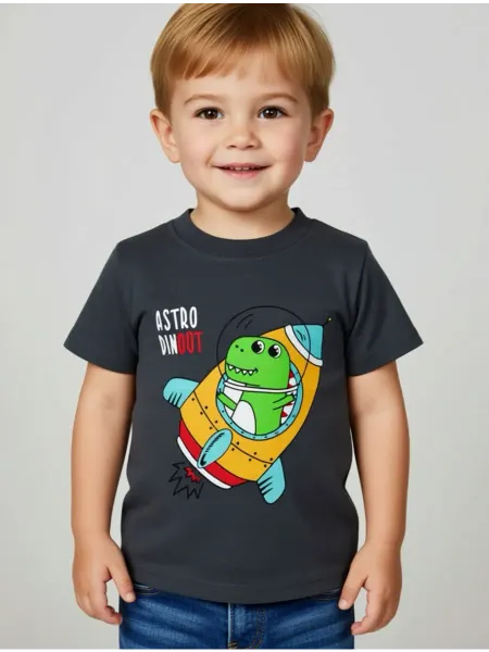 Hello kids Футболка в садик хлопок летняя ракета