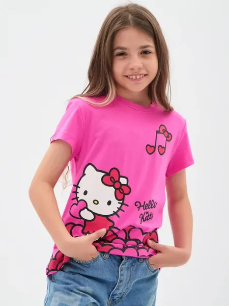 Футболка с принтом Hello Kitty
