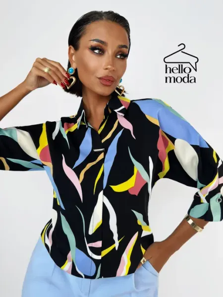 HELLO MODA! Нарядная блузка больших размеров