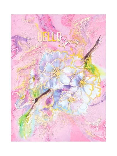 Тетрадь на кольцах А5, 160л., BG "Hello spring", ТТ5к160_лм_тгф_1