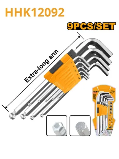 Набор длинных шестигранных переключателей от INGCO, HHK11092, HHK12092, HHK13092