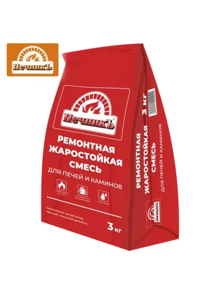 Печникъ Смесь ремонтная для печей и каминов 3кг
