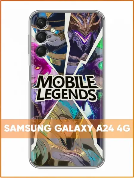 Чехол на Samsung Galaxy A24 4G с принтом Mobile Legends Case Face