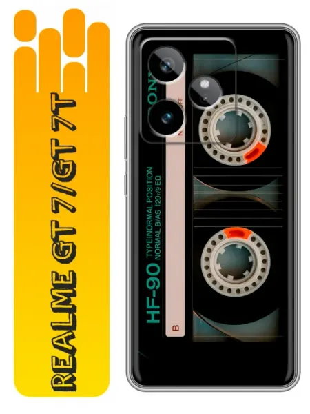 Чехол на Realme GT 7T Кассета ретро 360skin