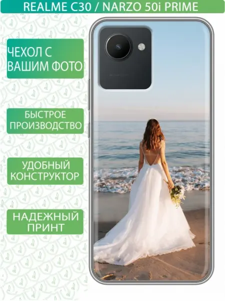Чехол на Realme C30 с принтом Свой рисунок inThisCase