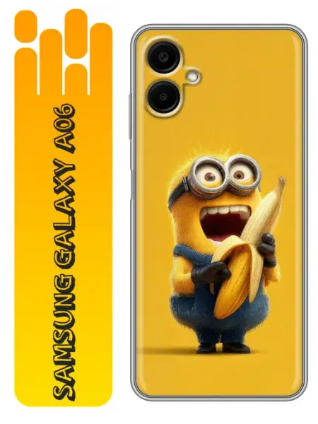 Чехол на Samsung Galaxy A06 Миньоны детский ребенку 360skin