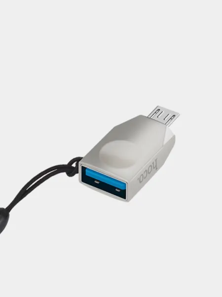 Адаптер Hoco UA10, Micro-USB на USB, OTG, чтение USB накопителей, зарядка, данные