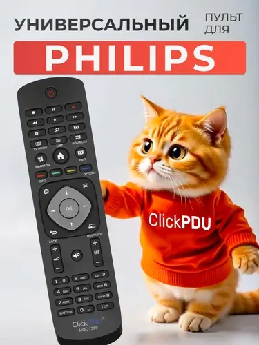 Универсальный пульт для всех телевизоров PHILIPS / ФИЛИПС! Легкая настройка! HOD1389