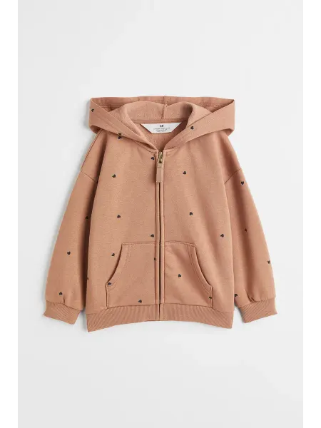 H&M Толстовка детская на молнии с капюшоном с небольшим начесом