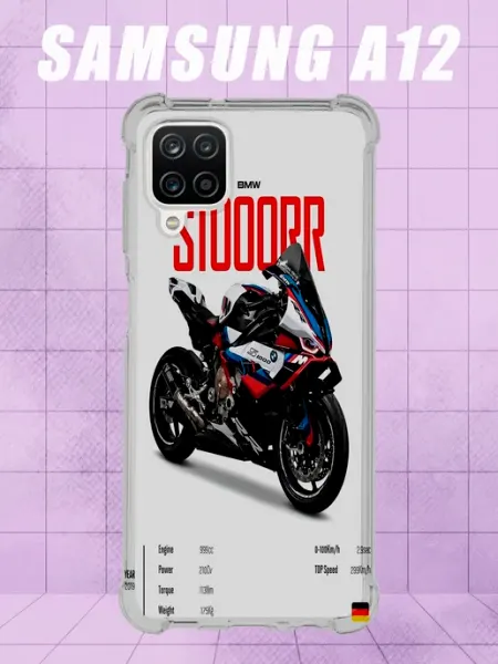 Чехол на Samsung A12 с принтом S1000RR PRINTberries