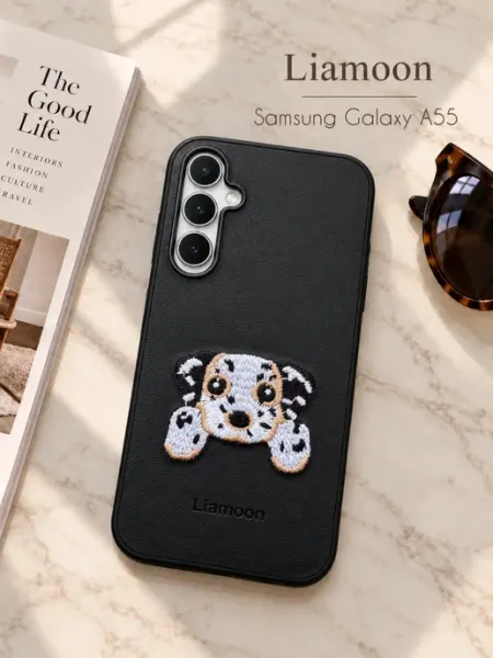 Чехол на Samsung Galaxy A55 с принтом Собачка Liamoon