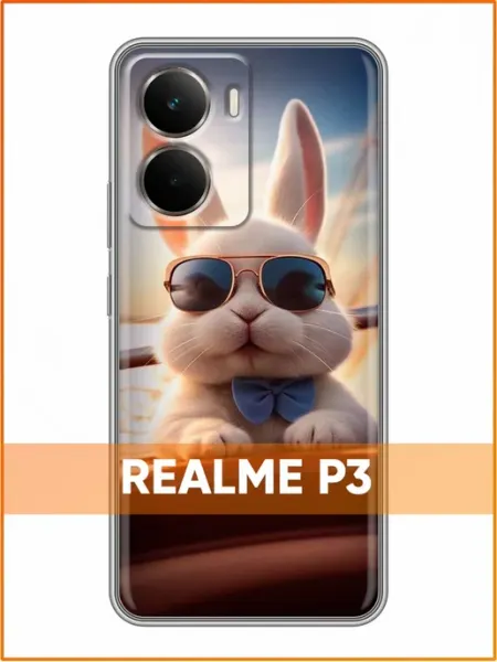 Чехол на Realme P3 с принтом Кролик Case Face
