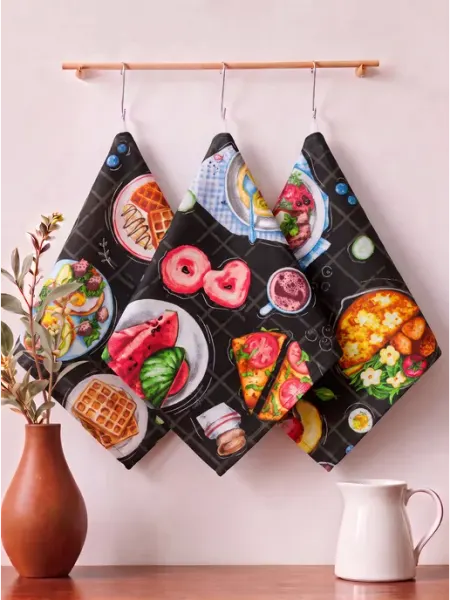 MASO home Полотенце кухонное набор 3 шт
