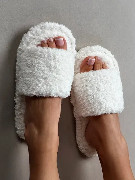 Meliya Home Тапочки домашние меховые открытые