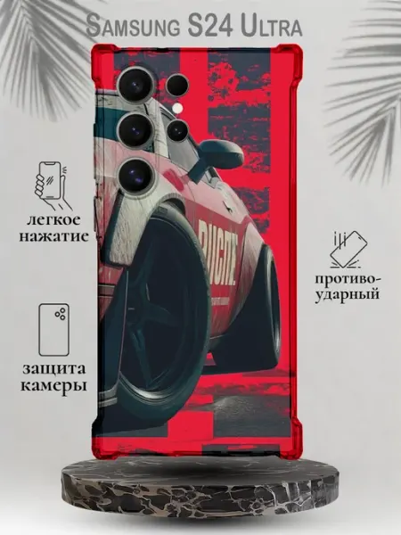 Чехол на Samsung S24 Ultra с принтом Спортивный авто SteepCase