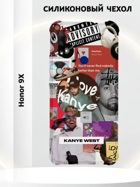 Чехол на Honor 9x с принтом kanye west PRINTberries