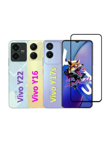 Защитное стекло для Vivo Y17s, Y16, Y22 Full Glue Mr.Foxacs