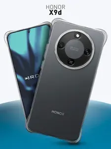 Противоударный чехол для Honor X9d (Хонор Х9д) с усиленными углами и защитой модуля камер, силиконовый прозрачный ROSCO