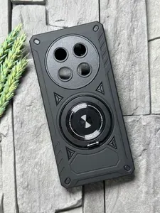 Чехол противоударный для Honor X9C ( Хонор Икс9С / Х9Ц ) с функцией подставки , с кольцом-держателем, ударопрочный, усиленный , черный