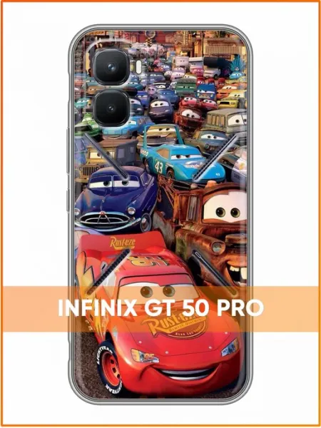Чехол на Infinix GT 50 Pro с принтом Молния Маккуин Case Face