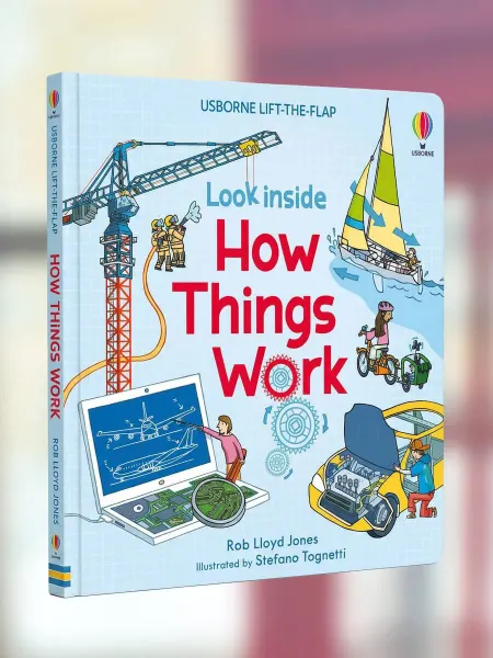 Usborne Look Inside How Things Work книга с окошками (на англ.)
