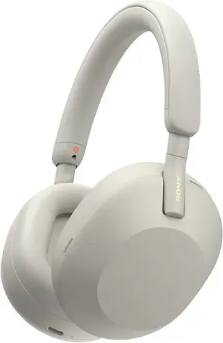 Наушники накладные беспроводные Sony WH-1000XM5 1.2м белый беспроводные bluetooth (WH1000XM5/S)