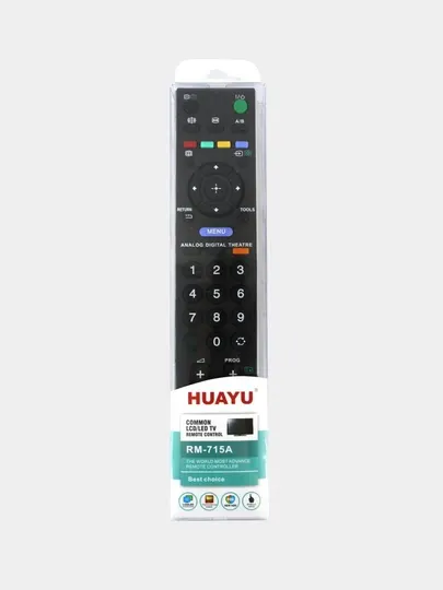 Пульт для телевизора Sony от фирмы Huayu RM-715A чёрный