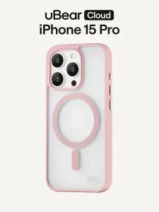 Чехол для iPhone 15 Pro uBear Cloud Mag Case, MagSafe совместимый, усиленный, силк-тач